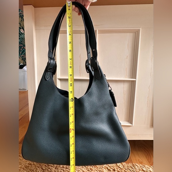 Coach dark green Leather Handbag - Picture 7 of 9